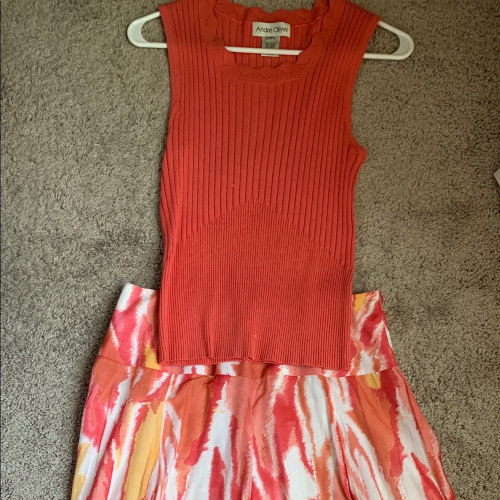Top/skirt set